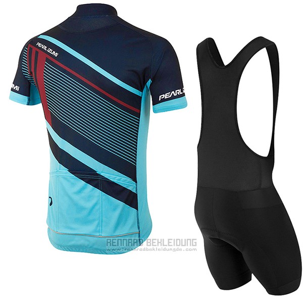 2017 Fahrradbekleidung Pearl Izumi Hellblau Trikot Kurzarm und Tragerhose